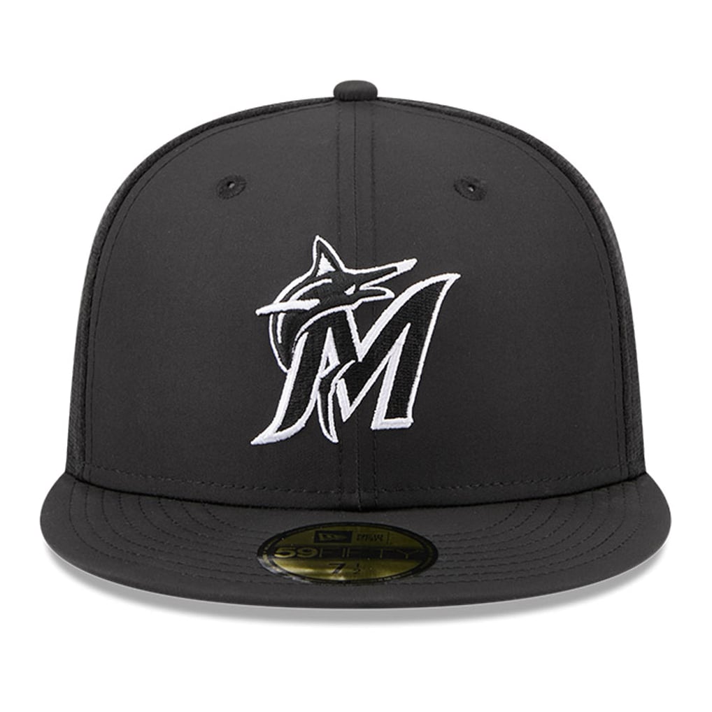 Miami Marlins New Era 2026 Batting Practice 59FIFTY Fitted Hat - Black