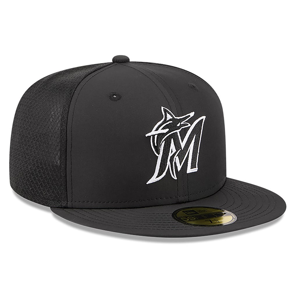 Miami Marlins New Era 2026 Batting Practice 59FIFTY Fitted Hat - Black