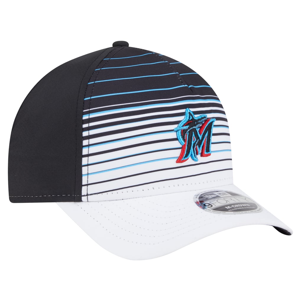  Miami Marlins New Era Gradient 9FORTY M-Crown Adjustable Hat - Black
