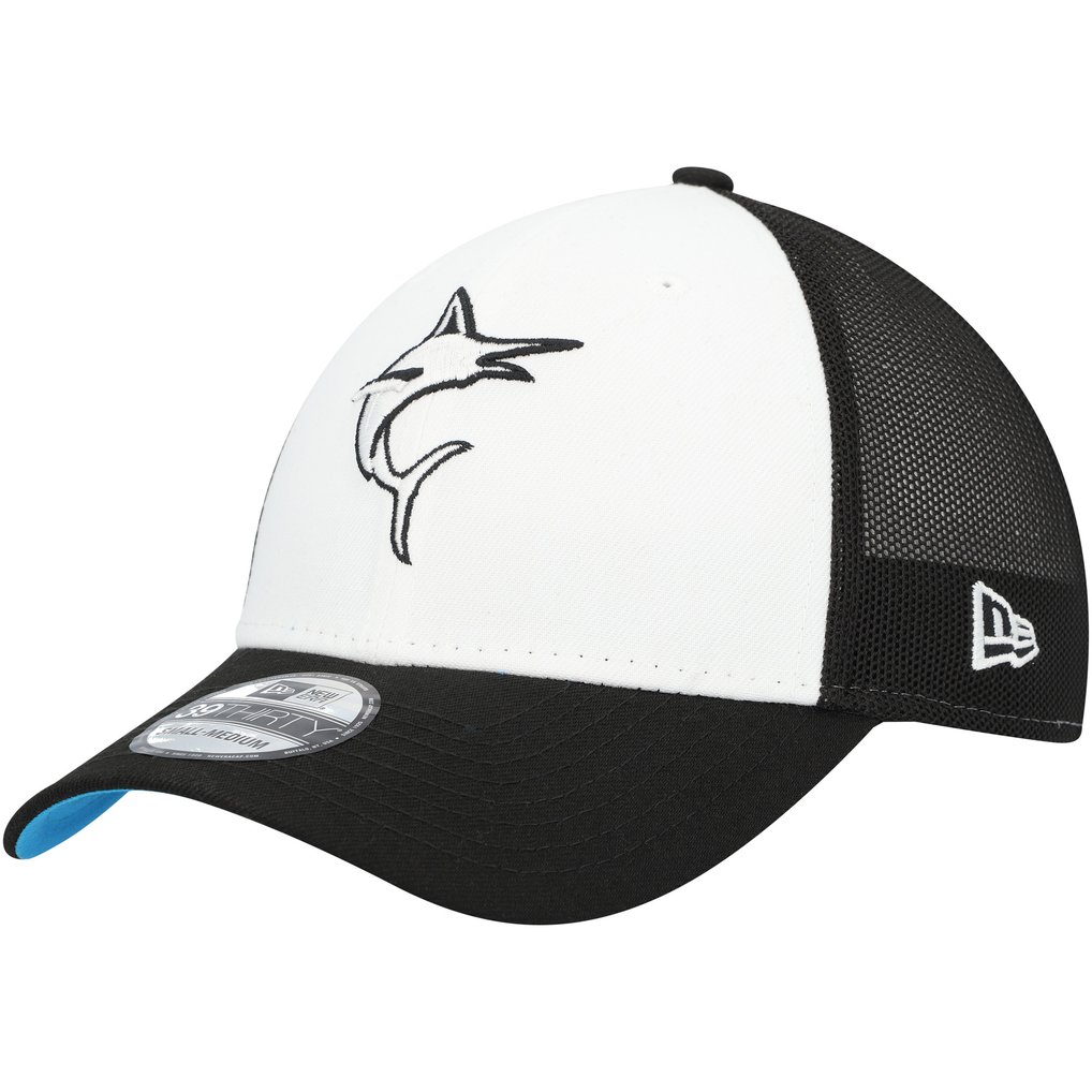  Miami Marlins New Era 2023 On-Field Batting Practice 39THIRTY Flex Hat - Black/White