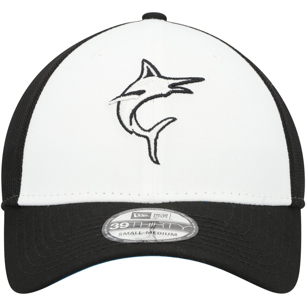  Miami Marlins New Era 2023 On-Field Batting Practice 39THIRTY Flex Hat - Black/White