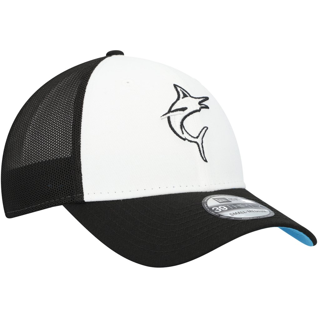  Miami Marlins New Era 2023 On-Field Batting Practice 39THIRTY Flex Hat - Black/White