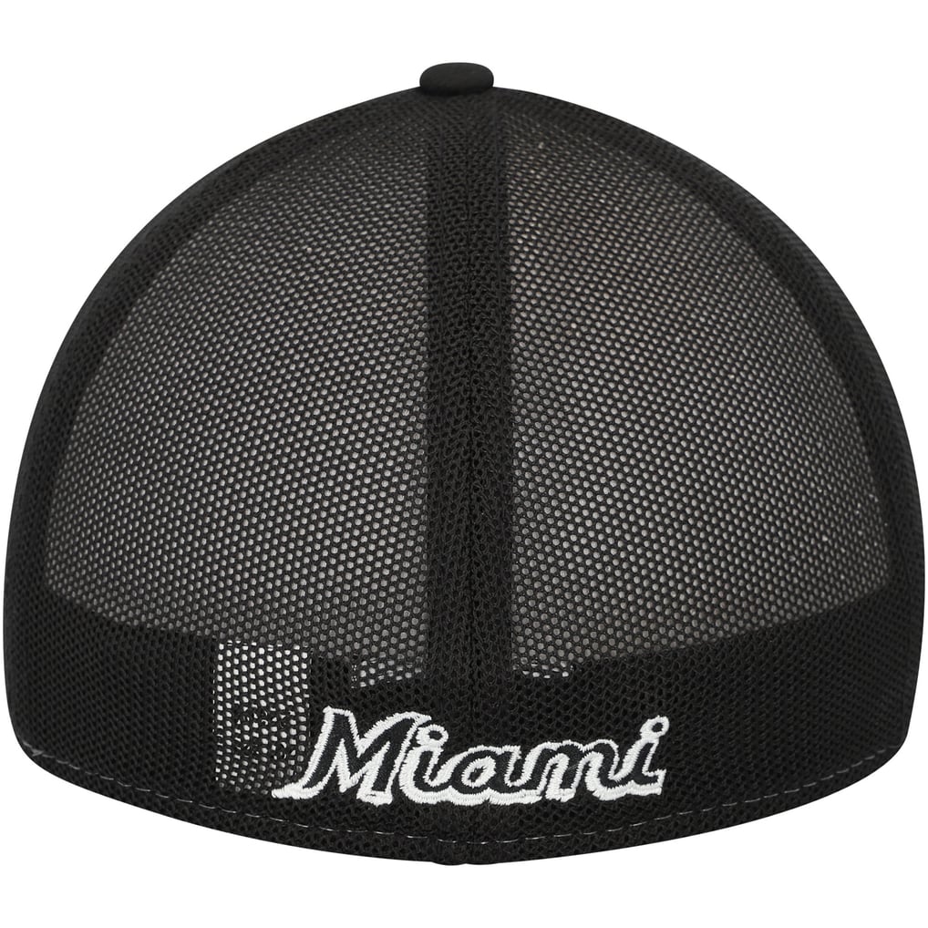  Miami Marlins New Era 2023 On-Field Batting Practice 39THIRTY Flex Hat - Black/White