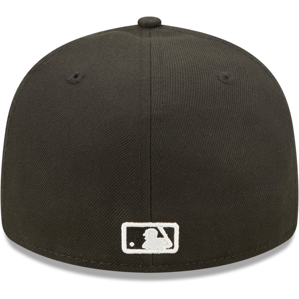 Miami Marlins New Era Black & White Low Profile 59FIFTY Fitted Hat