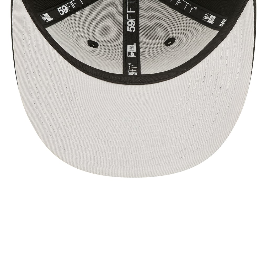 Miami Marlins New Era Black & White Low Profile 59FIFTY Fitted Hat