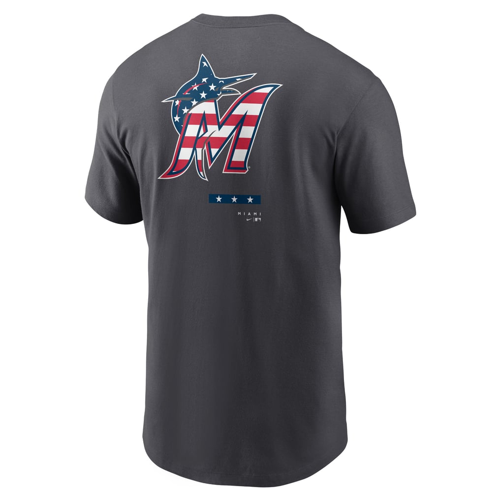 Miami Marlins Nike Americana T-Shirt - Anthracite
