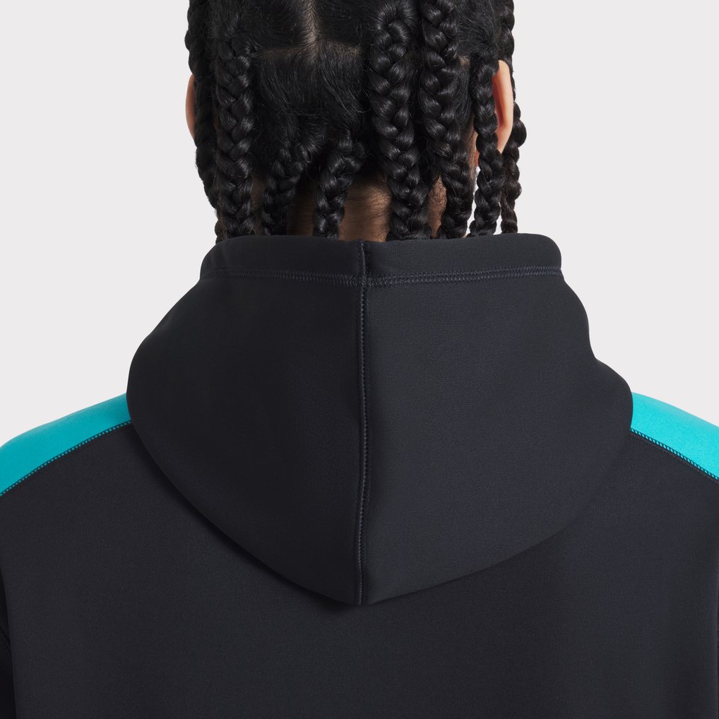 Miami Marlins Nike 2025 City Connect Authentic Collection Therma Pullover Hoodie - Black