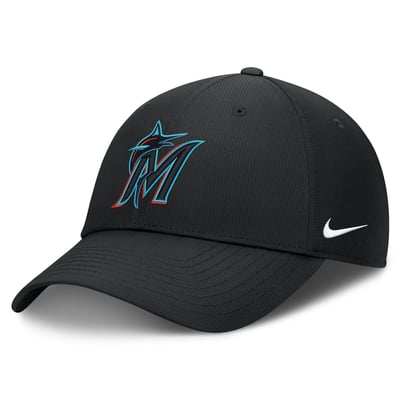  Miami Marlins Nike Dri-FIT Club Adjustable Hat - Black