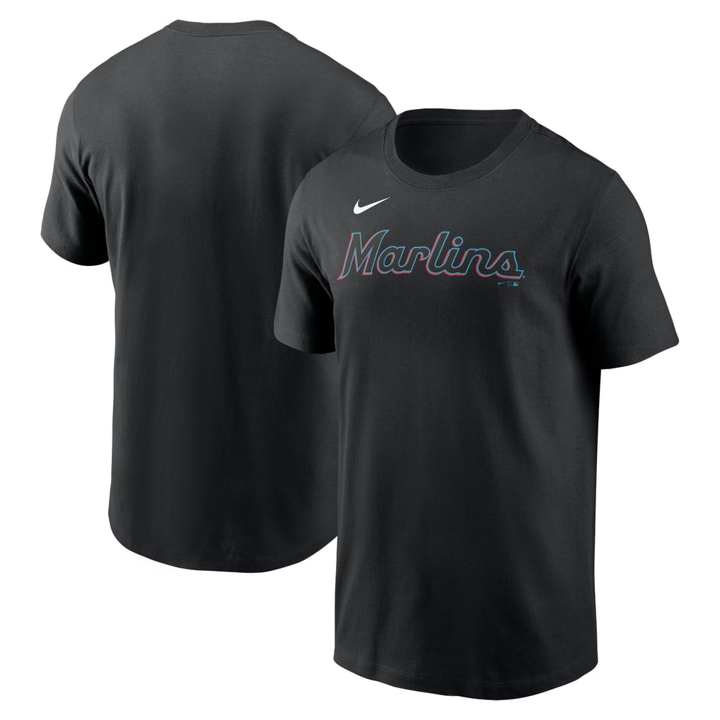Miami Marlins Nike Fuse Wordmark T-Shirt - Black