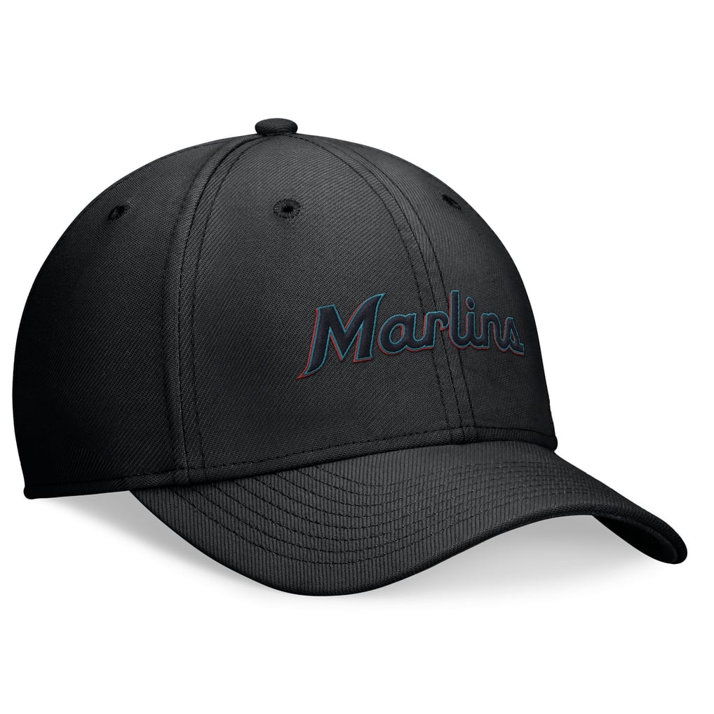 Miami Marlins Nike Performance Flex Hat - Black