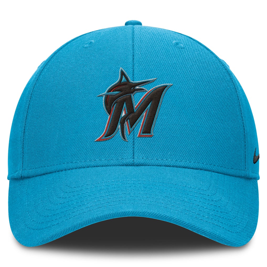 Miami Marlins Nike Dri-FIT Club Adjustable Hat - Light Blue