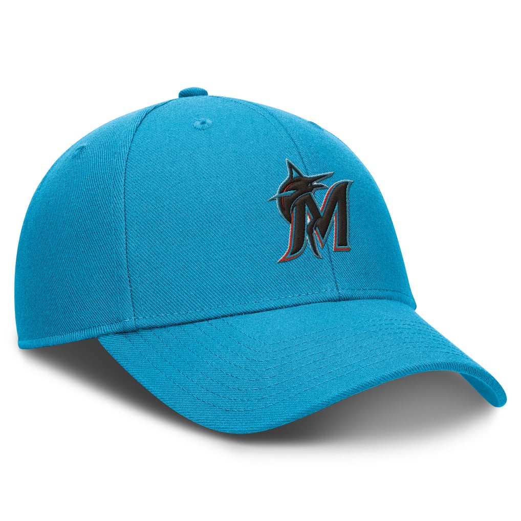 Miami Marlins Nike Dri-FIT Club Adjustable Hat - Light Blue