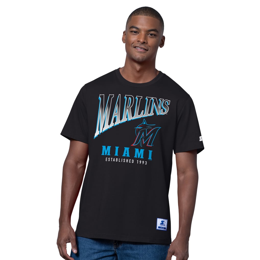  Miami Marlins Starter Two-Pack T-Shirt Set - Black/Heather Gray