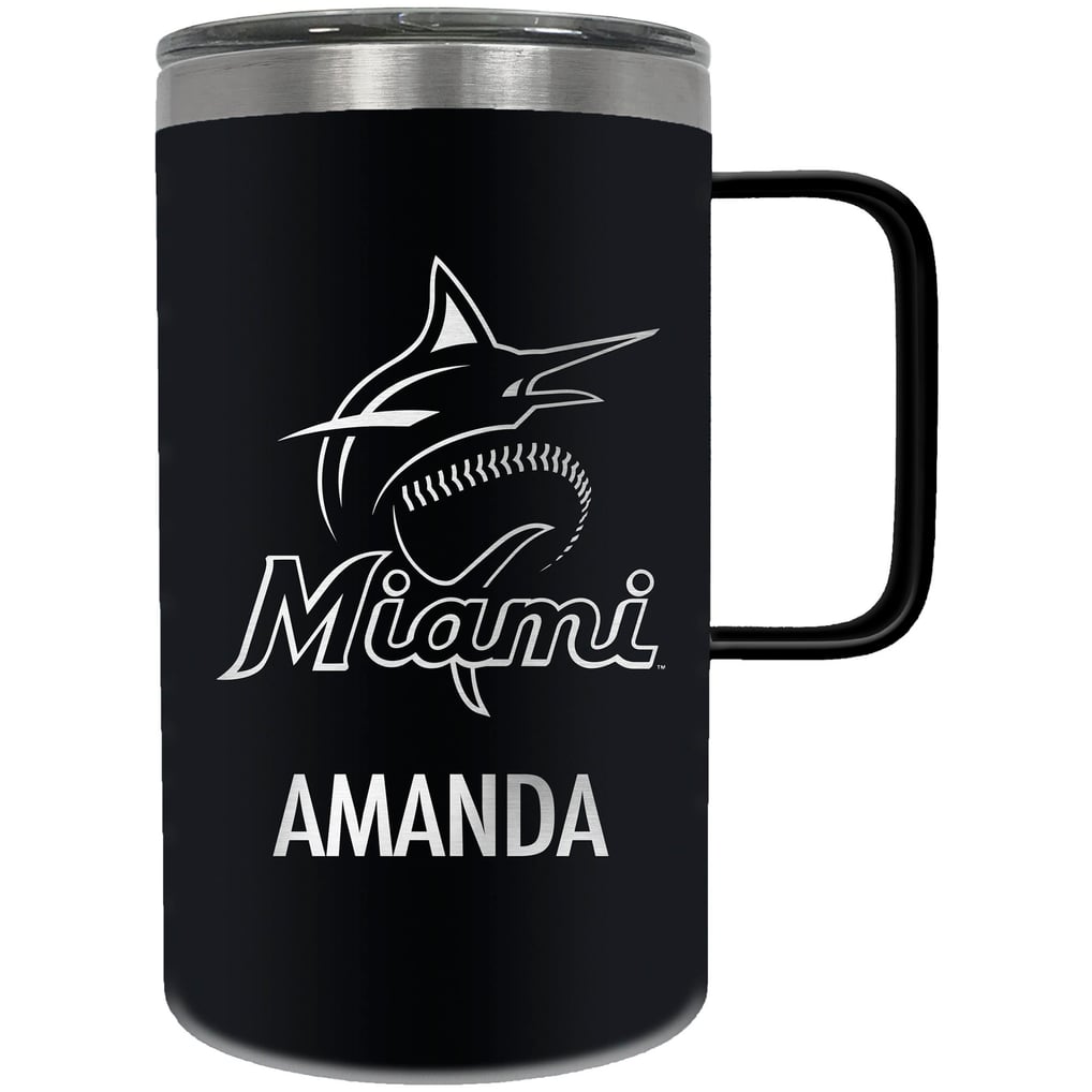 Miami Marlins 18oz. Personalized Hustle Mug