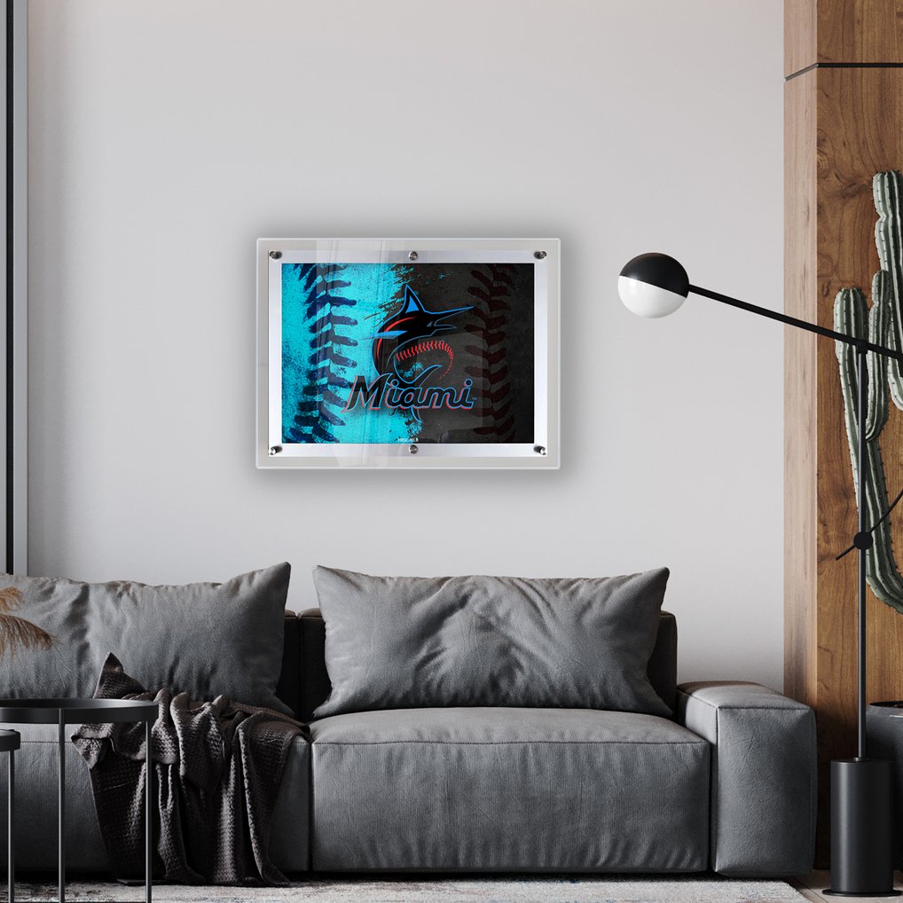 Miami Marlins 19" x 14.5" Backlit LED Sign