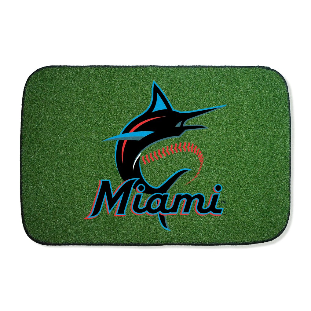 Miami Marlins 26" x 38" My Home Team Turf Welcome Mat