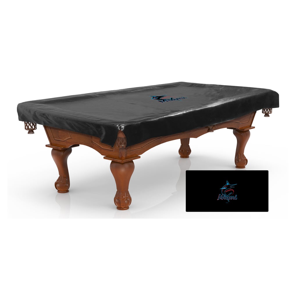 Miami Marlins 8' Pool Table Cover