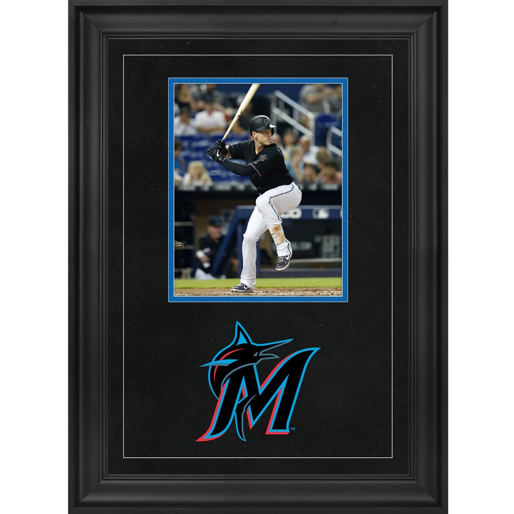 Miami Marlins Fanatics Authentic Deluxe Framed 8" x 10" Vertical Photograph Frame with Team Logo