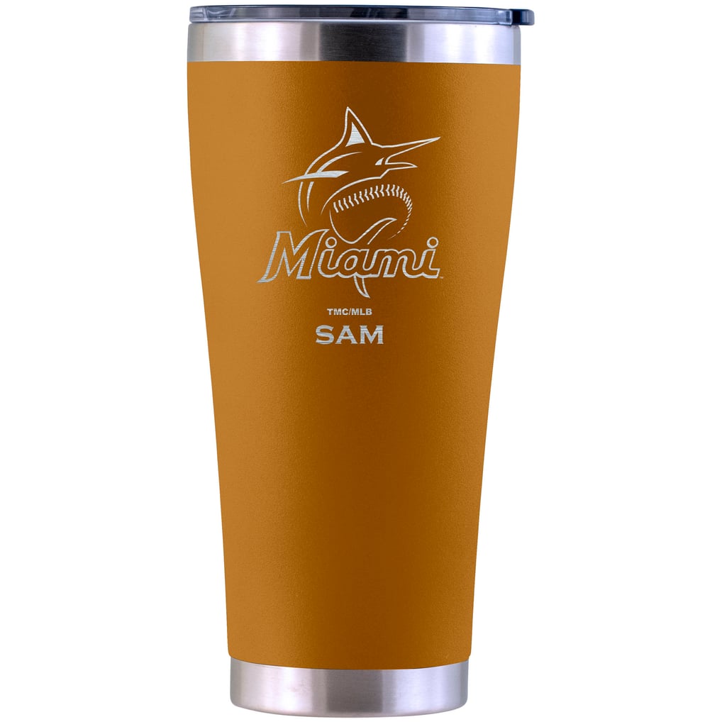 Miami Marlins Personalized 30oz. Laser Etched Canyon Tumbler