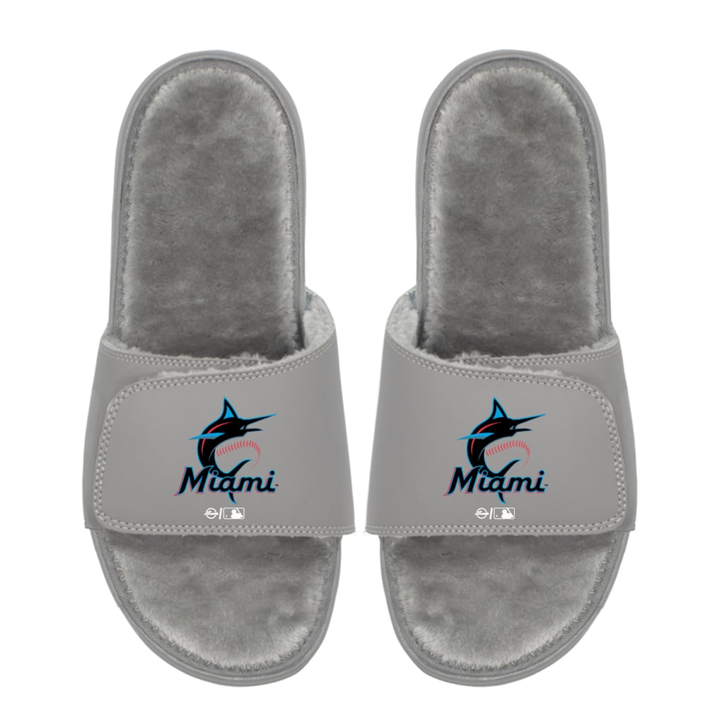 Miami Marlins ISlide Unisex Logo Fur Slide Sandals