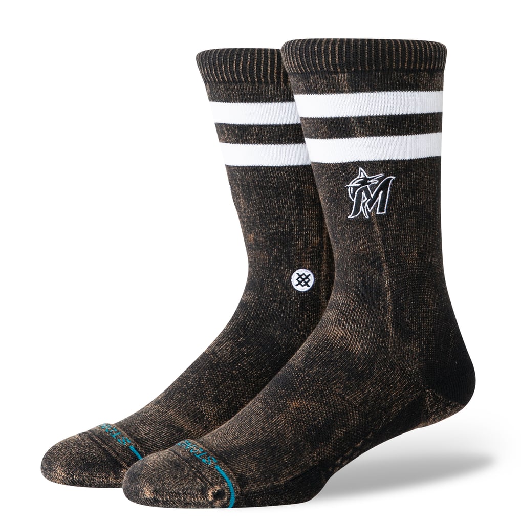 Miami Marlins Stance Unisex Rotation Crew Socks - Black