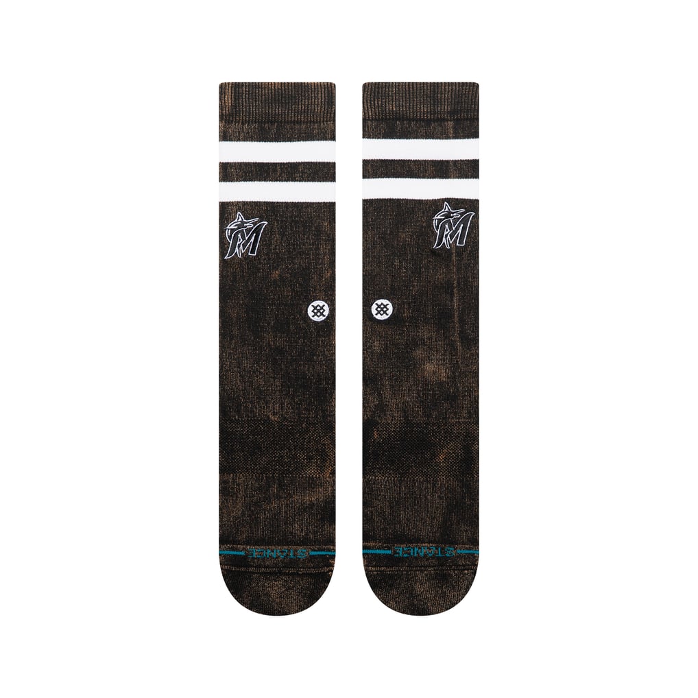 Miami Marlins Stance Unisex Rotation Crew Socks - Black