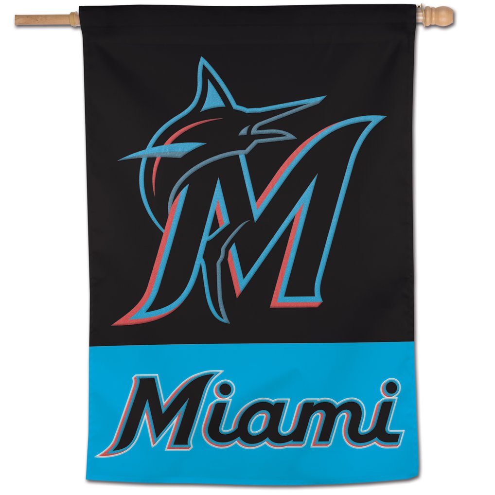 Miami Marlins WinCraft 28" x 40" Applique Vertical Banner