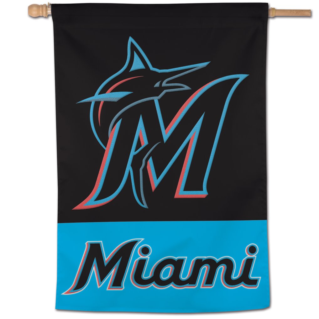 Miami Marlins WinCraft 28" x 40" Applique Vertical Banner
