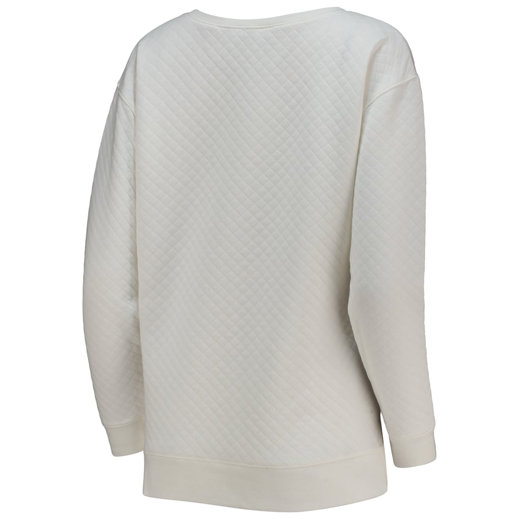 Miami Marlins Concepts Sport Women's Quilted Pullover Sweatshirt - White/Cream