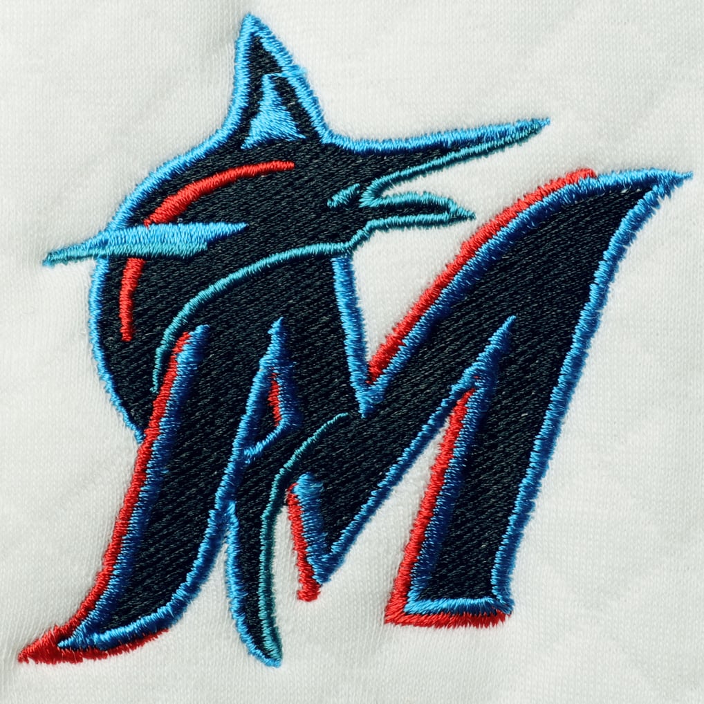 Miami Marlins Concepts Sport Women's Quilted Pullover Sweatshirt - White/Cream