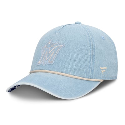  Miami Marlins Fanatics Women's Roped Adjustable Hat - Denim