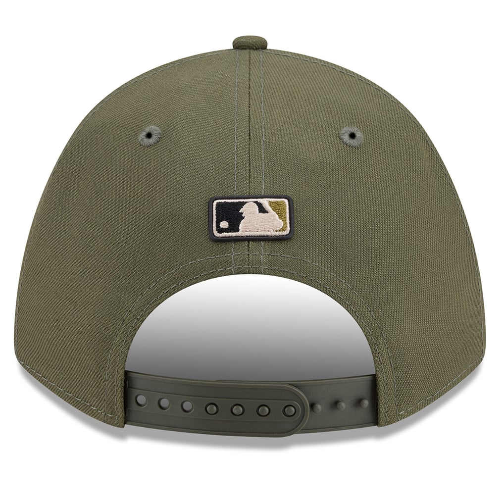Miami Marlins New Era Youth 2026 Armed Forces Day 9FORTY M-Crown Adjustable Hat - Olive