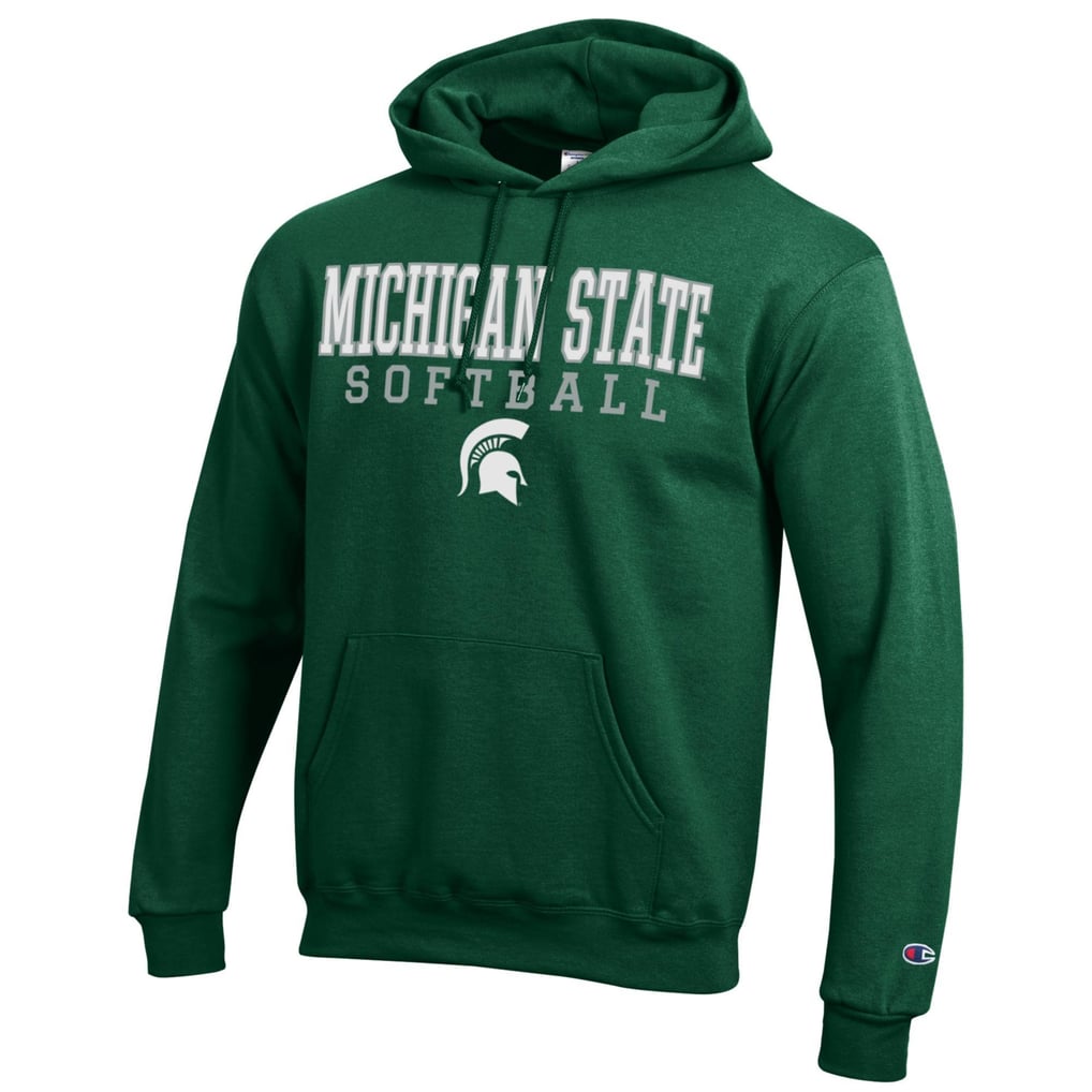 Michigan State Spartans Champion Softball Stack Pullover Hoodie - Green