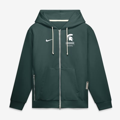  Michigan State Spartans Nike 2026 Sideline Standard Issue Dri-FIT Full-Zip Hoodie - Green