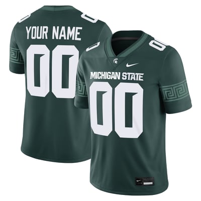 Michigan State Spartans Nike Custom Football Game Jersey - Green
