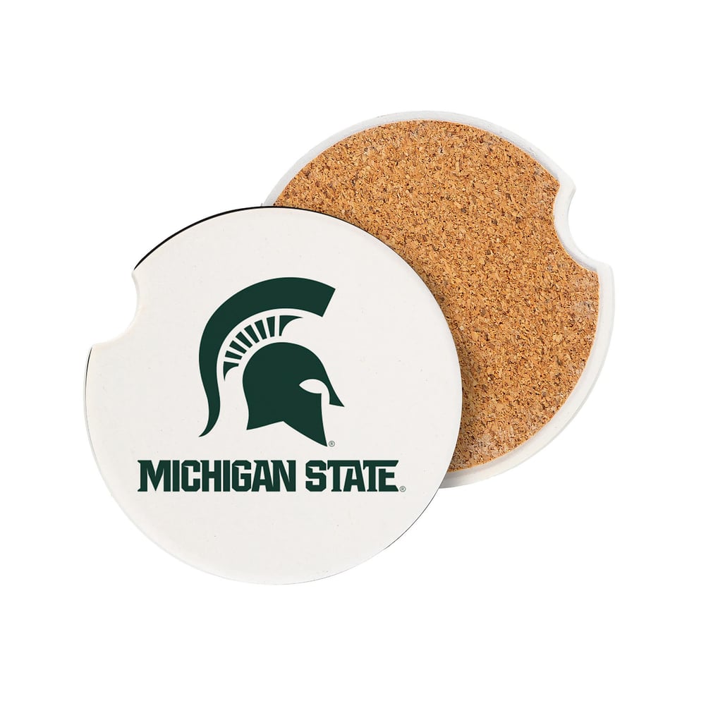 Michigan State Spartans Ceramic Car Coaster Four-Piece Set