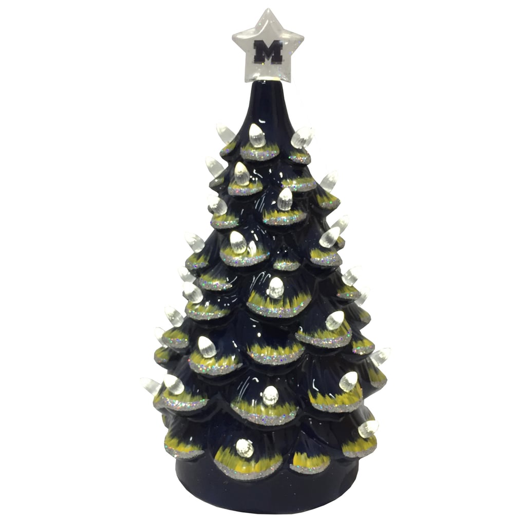 Michigan Wolverines 14'' Ceramic Tree - Blue