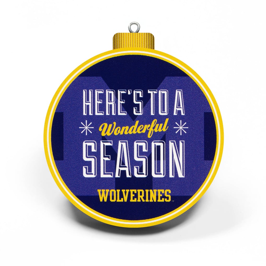 Michigan Wolverines IDNA 3D Stadium Ornament