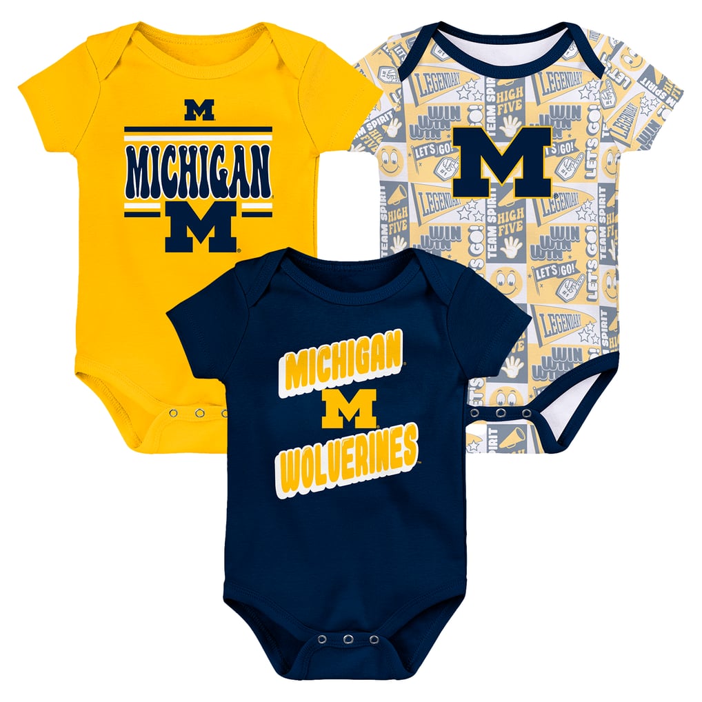 Michigan Wolverines Infant Sunday Comics 3-Pack Bodysuit Set
