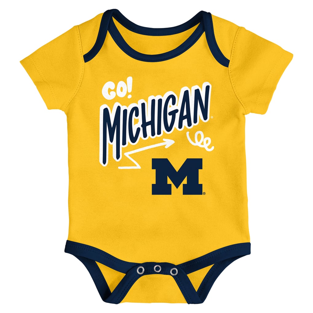 Michigan Wolverines Outerstuff Infant All Day Play Three-Piece Bodysuit Set