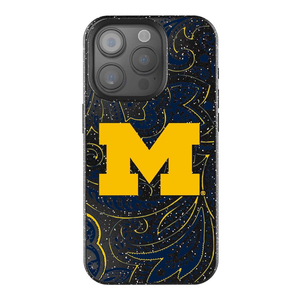 Michigan Wolverines Keyscaper Paisley Bling iPhone Case