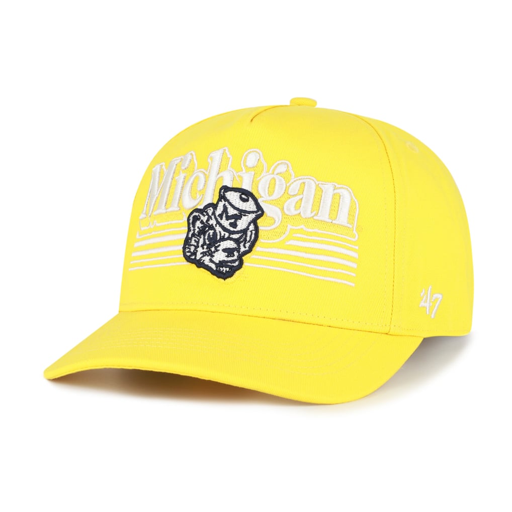  Michigan Wolverines '47 Script Fade Hitch Adjustable Hat - Maize