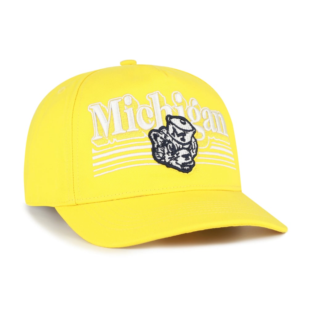  Michigan Wolverines '47 Script Fade Hitch Adjustable Hat - Maize