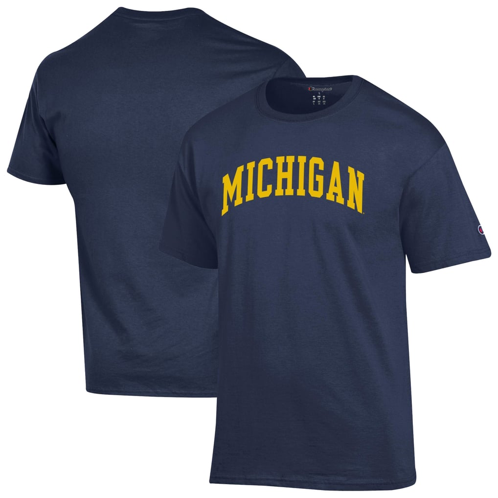  Michigan Wolverines Champion Basic Arch T-Shirt - Navy