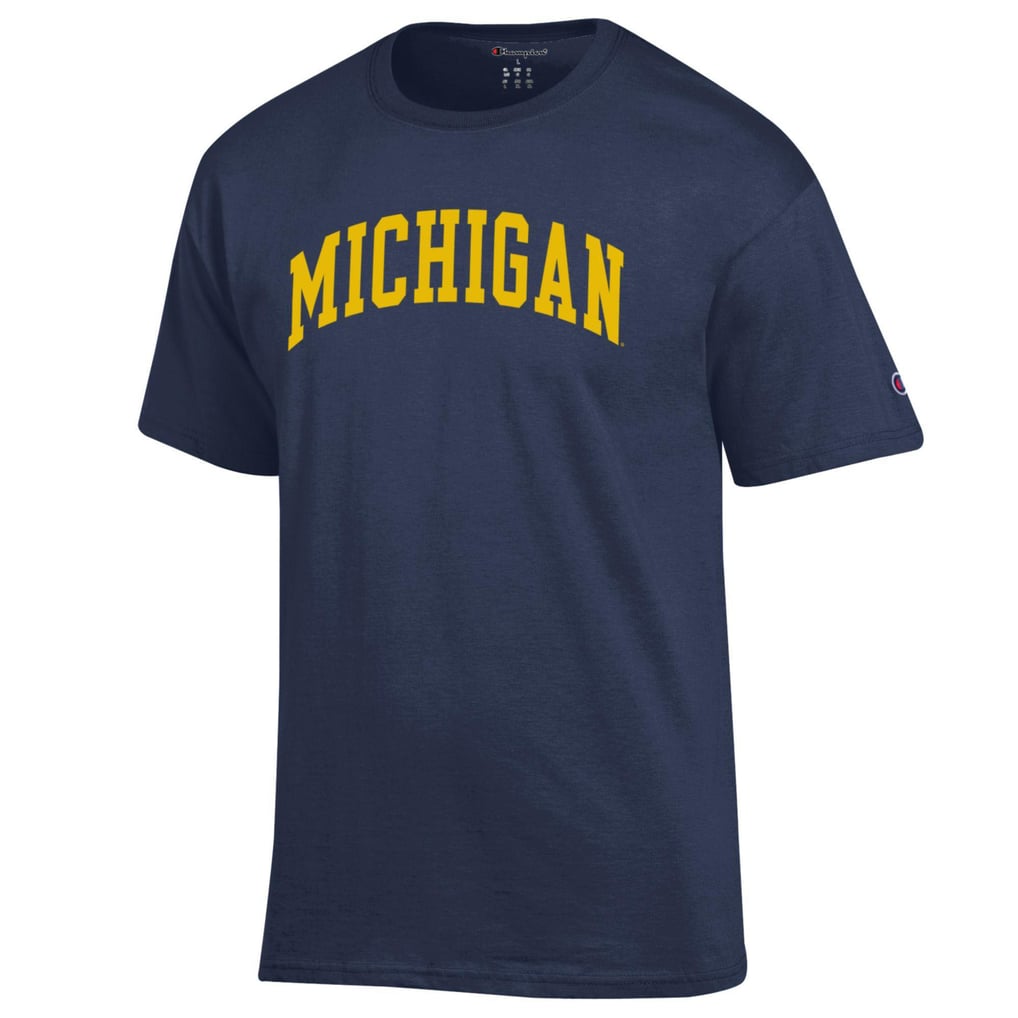  Michigan Wolverines Champion Basic Arch T-Shirt - Navy
