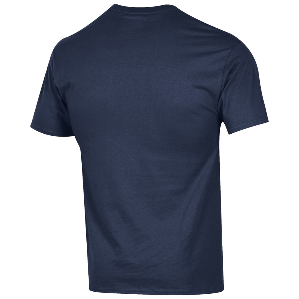Michigan Wolverines Champion Stack Logo Lacrosse Powerblend T-Shirt - Navy
