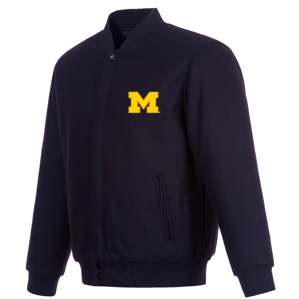  Michigan Wolverines JH Design Reversible Full-Zip Jacket - Navy