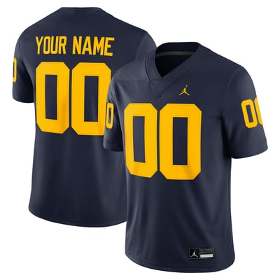 Michigan Wolverines Nike Custom Football Game Jersey - Jordan Brand