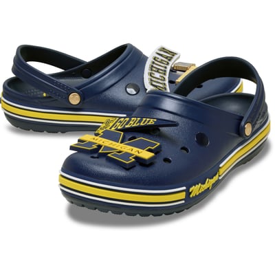  Michigan Wolverines Crocs Unisex Classic Clog - Navy