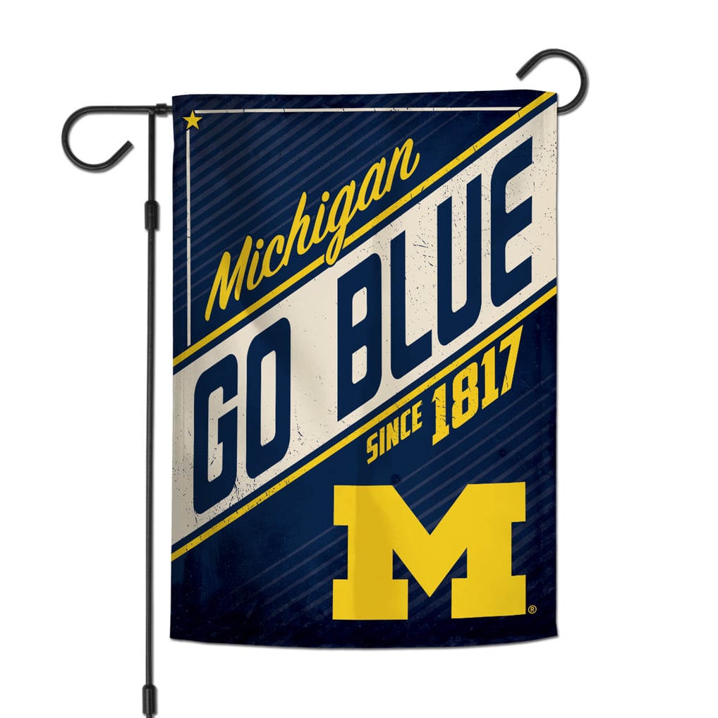 Michigan Wolverines WinCraft 12" x 18" Throwback Logo Double-Sided Garden Flag